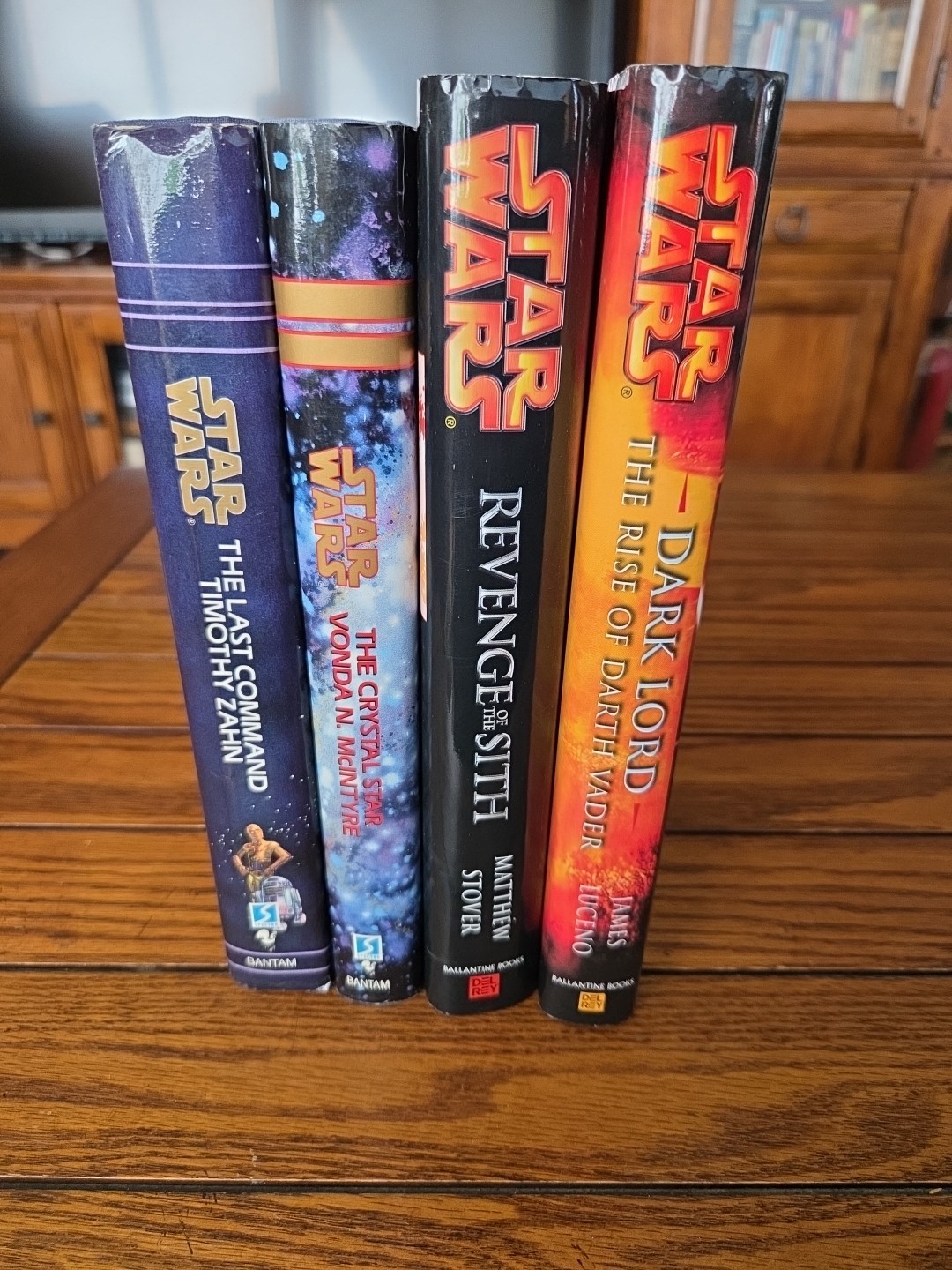 Lot of 4 1st Ed. Star Wars Novels: Revenge of The Sith, Dark Lord, Last Command+