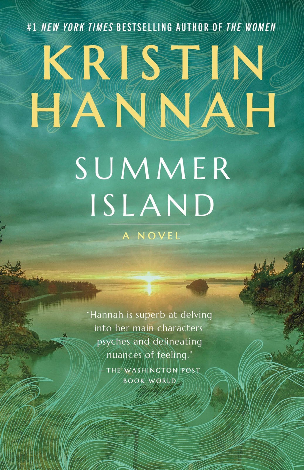Summer Island: A Novel Teal/Turquoise green