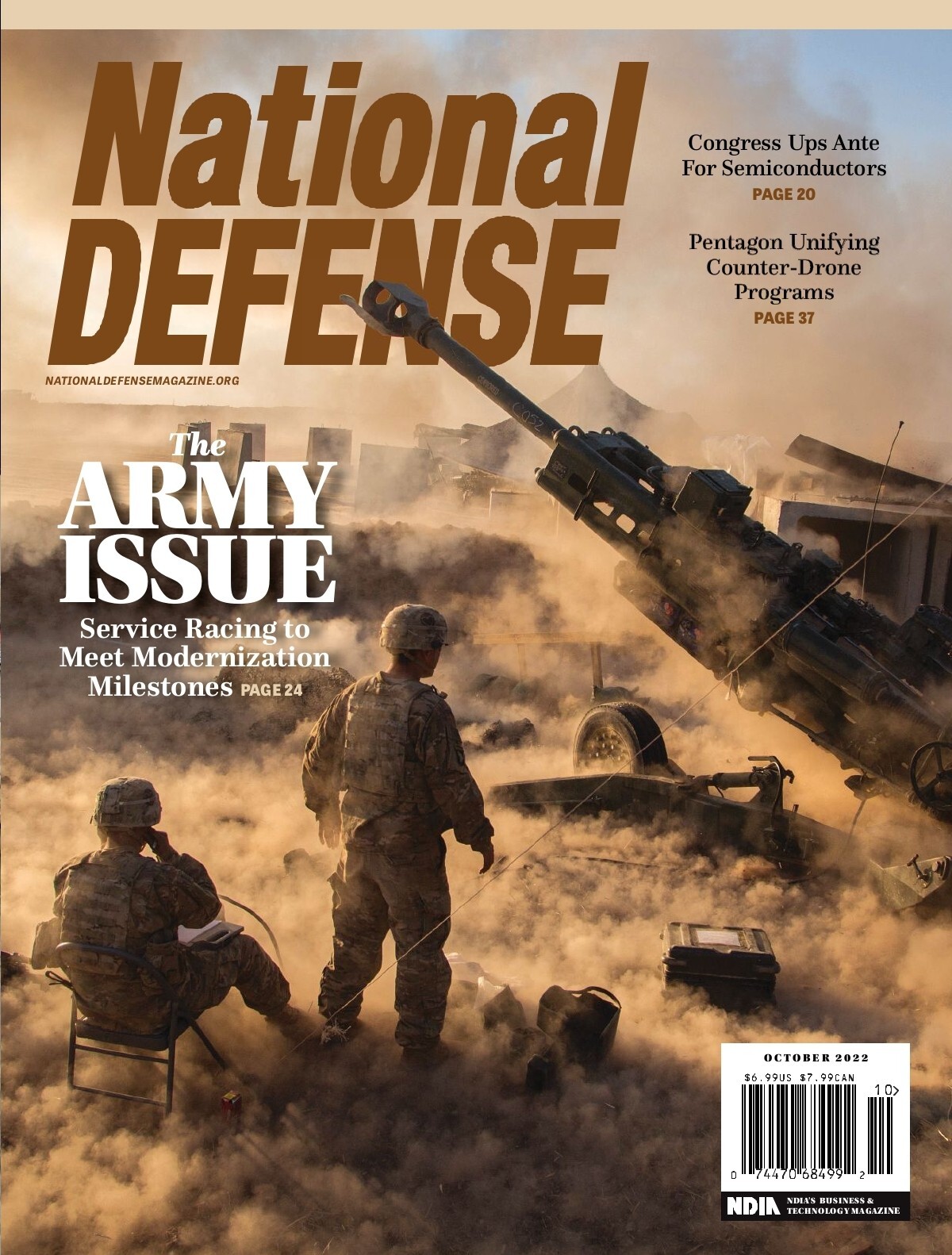 NATIONAL DEFENSE MAGAZINE OCTOBER 2022, THE ARMY ISSUE, NEW $5.99