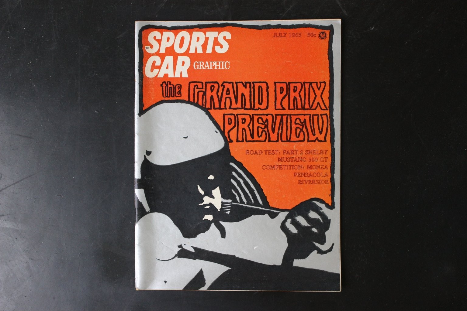 SPORTS CAR GRAPHIC July 1968 GRAND PRIX PREVIEW Shelby Mustang 350 GT