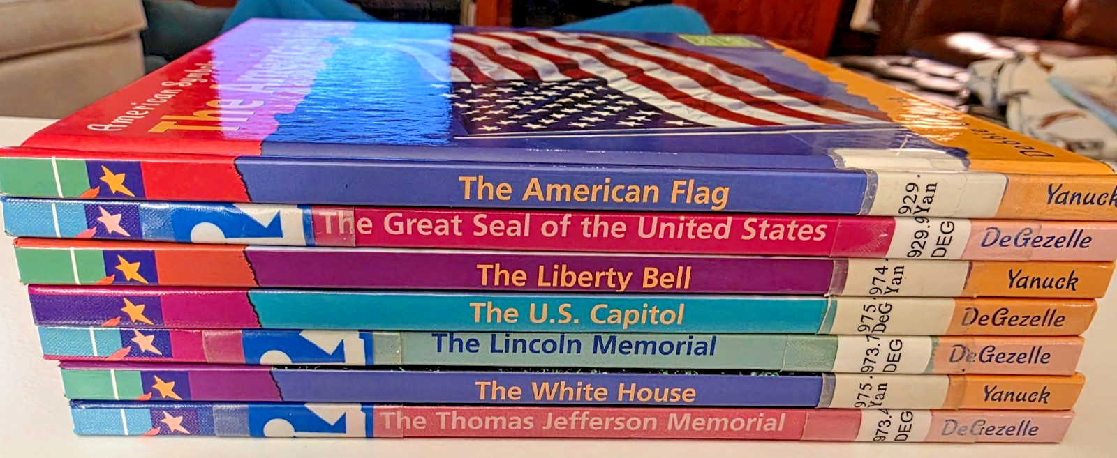 Homeschool Lot of 7: First Facts American Symbols Capstone Press Home Library