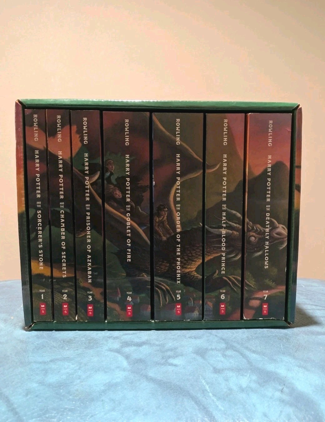 Harry Potter Special Edition Box Set 1-7 Paperback – Kazu Kibuishi Spine Mural