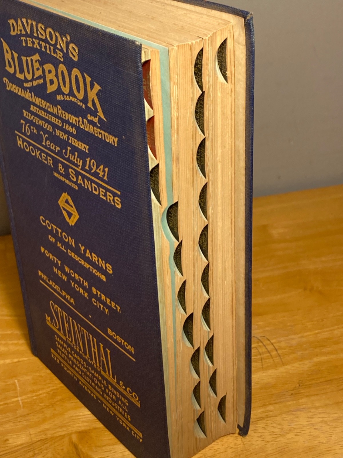 1941 Davison’s Textile Blue Book (76th) Cotton Controllers – E. T. Robertson
