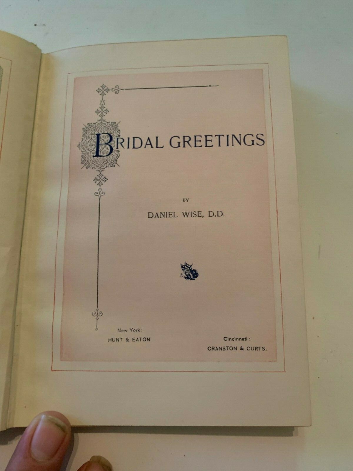 1894 Bridal Greetings by Daniel Wise