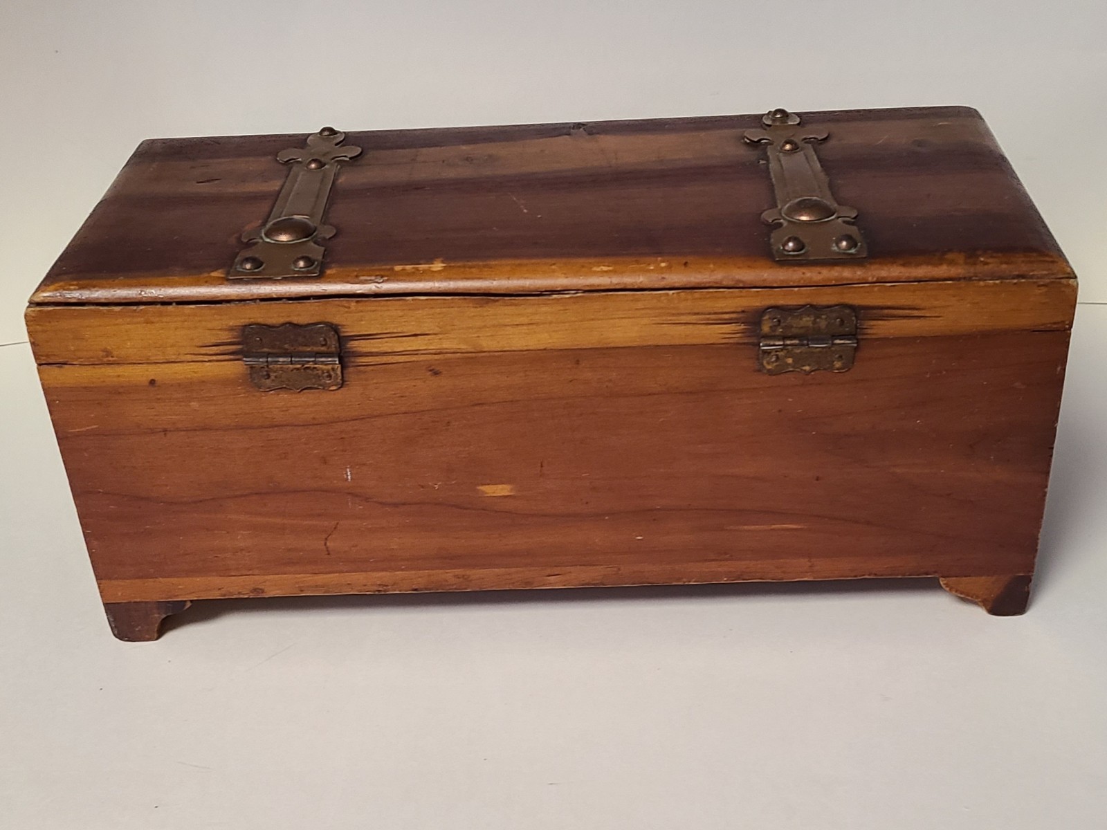 Rare Little Leather Library Complete 30 HOLY BIBLE Original Cedar Box A8