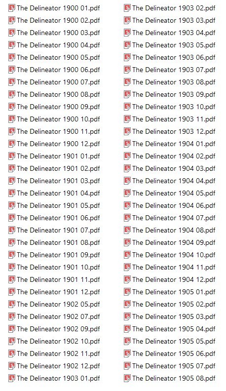 THE DELINEATOR 1900S 110 Unique Issues In PDF Format On USB Flash Drive