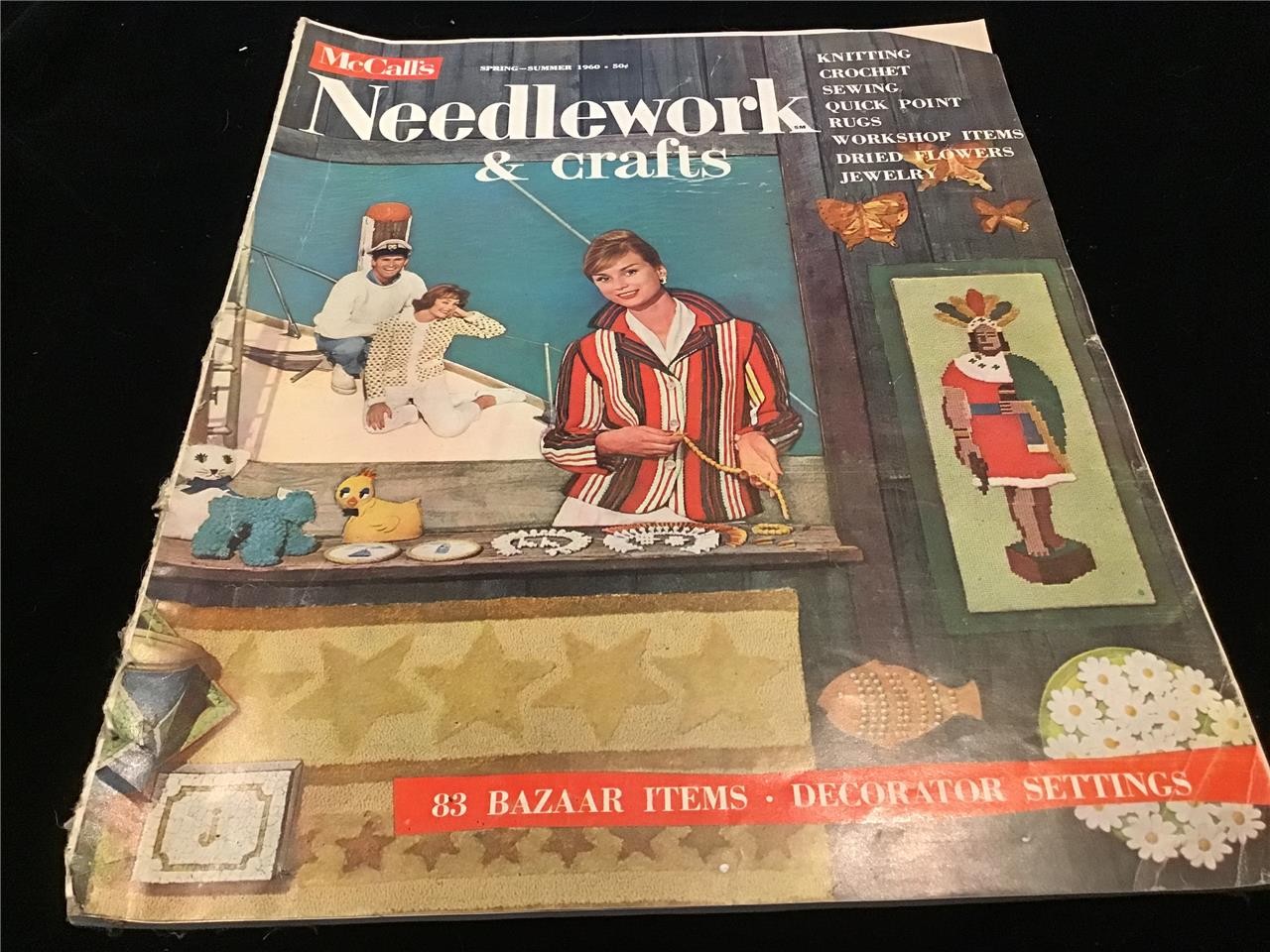McCall’s Needlework & Crafts Magazine 10×14 Size Spring/Summer 1960 83 Items