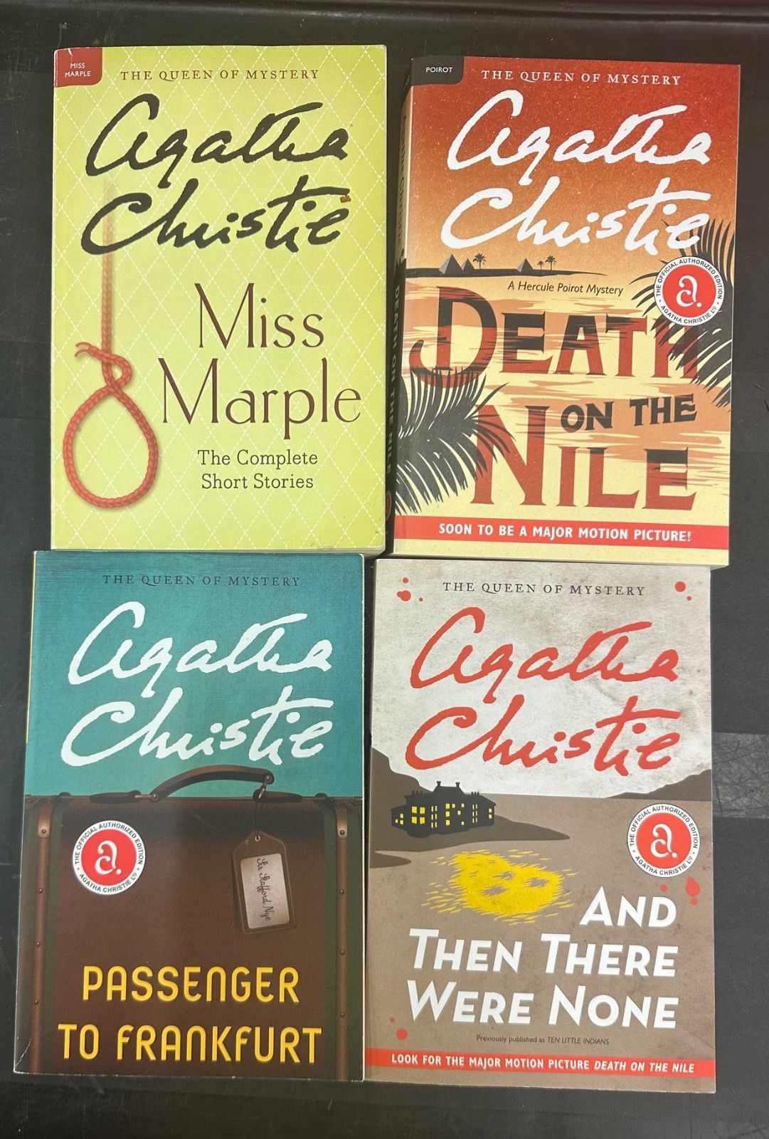 Lot of 4 Agatha Christie Collection books William Morrow Trade Paperbacks VG