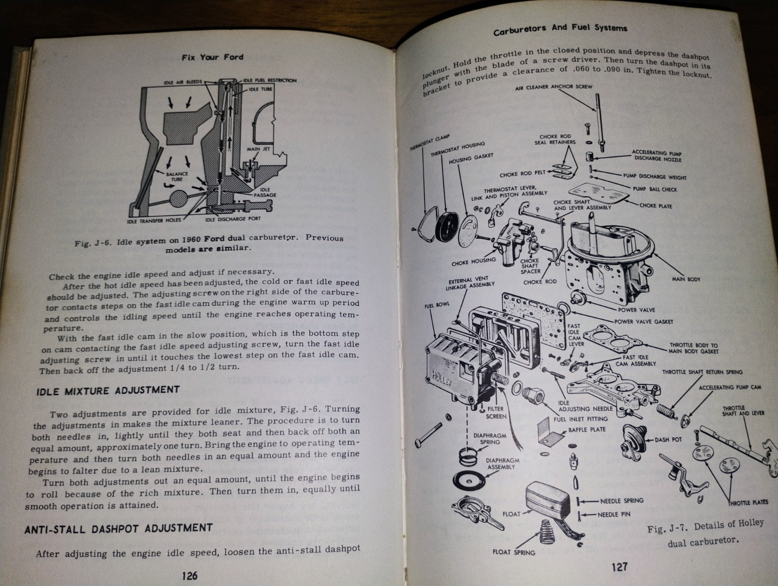 1962 to 1946 Fix Your Ford Hardcover Repair Manual Bill Toboldt 248 Pages