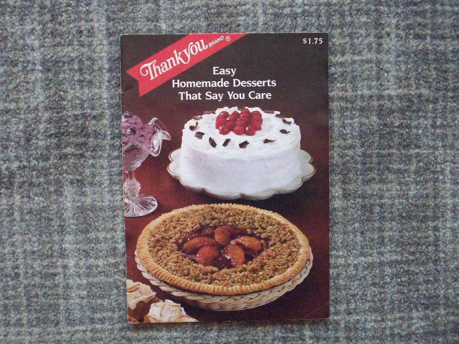 Thank You Brand vintage Homemade Desserts booklet, 32 pages