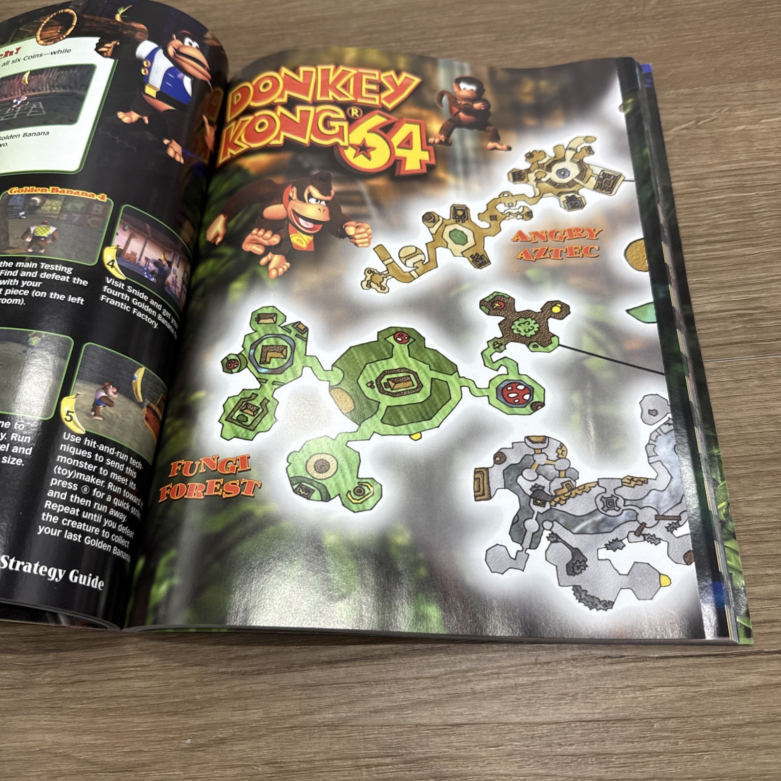 Donkey Kong 64 Prima Strategy Guide For Nintendo 64 N64 w/ Map Poster