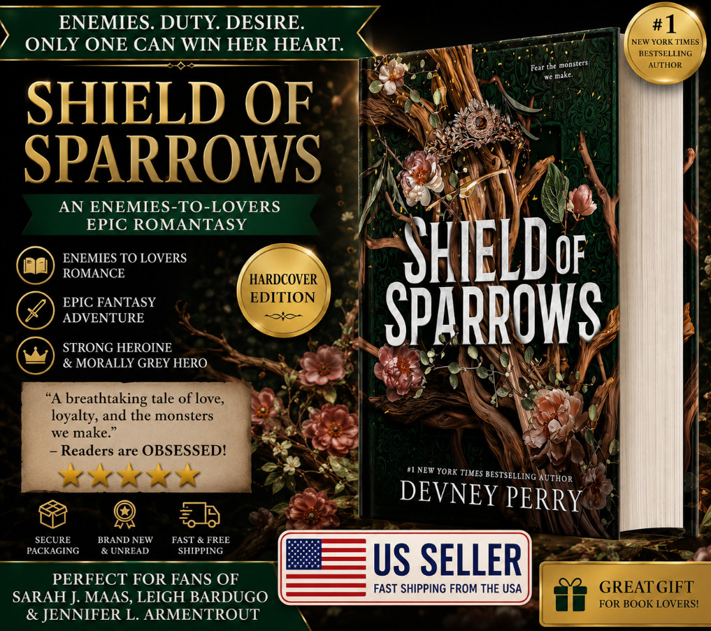 Shield of Sparrows Enemies to Lovers Epic Romantasy Hardcover Fantasy Book New