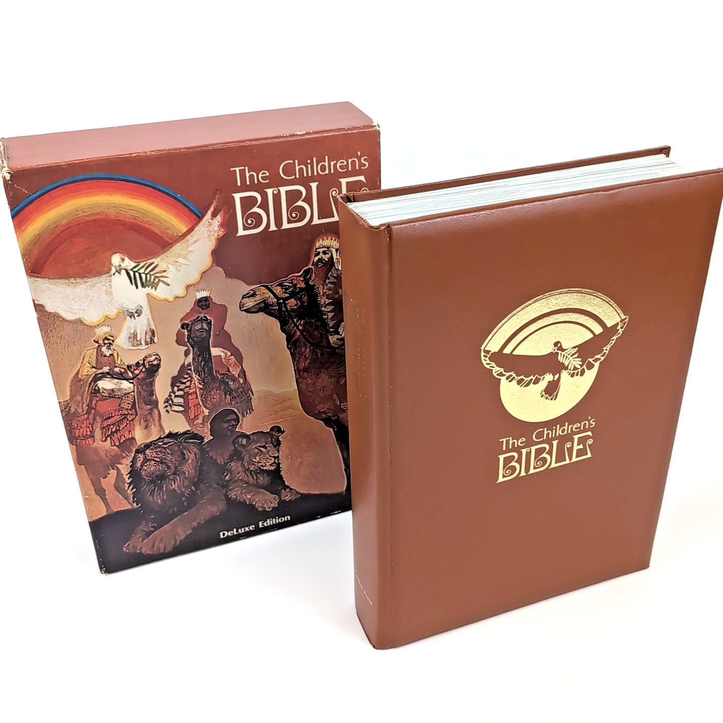 VTG The Children’s Bible DELUXE Edition SLIPCASE Golden Press 1974 Illustrated