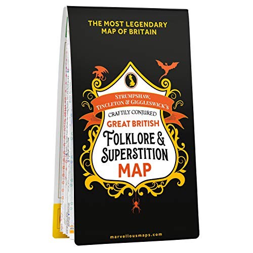 Great British Folklore & Superstition Ma… by Marvellous Maps Sheet map, folded