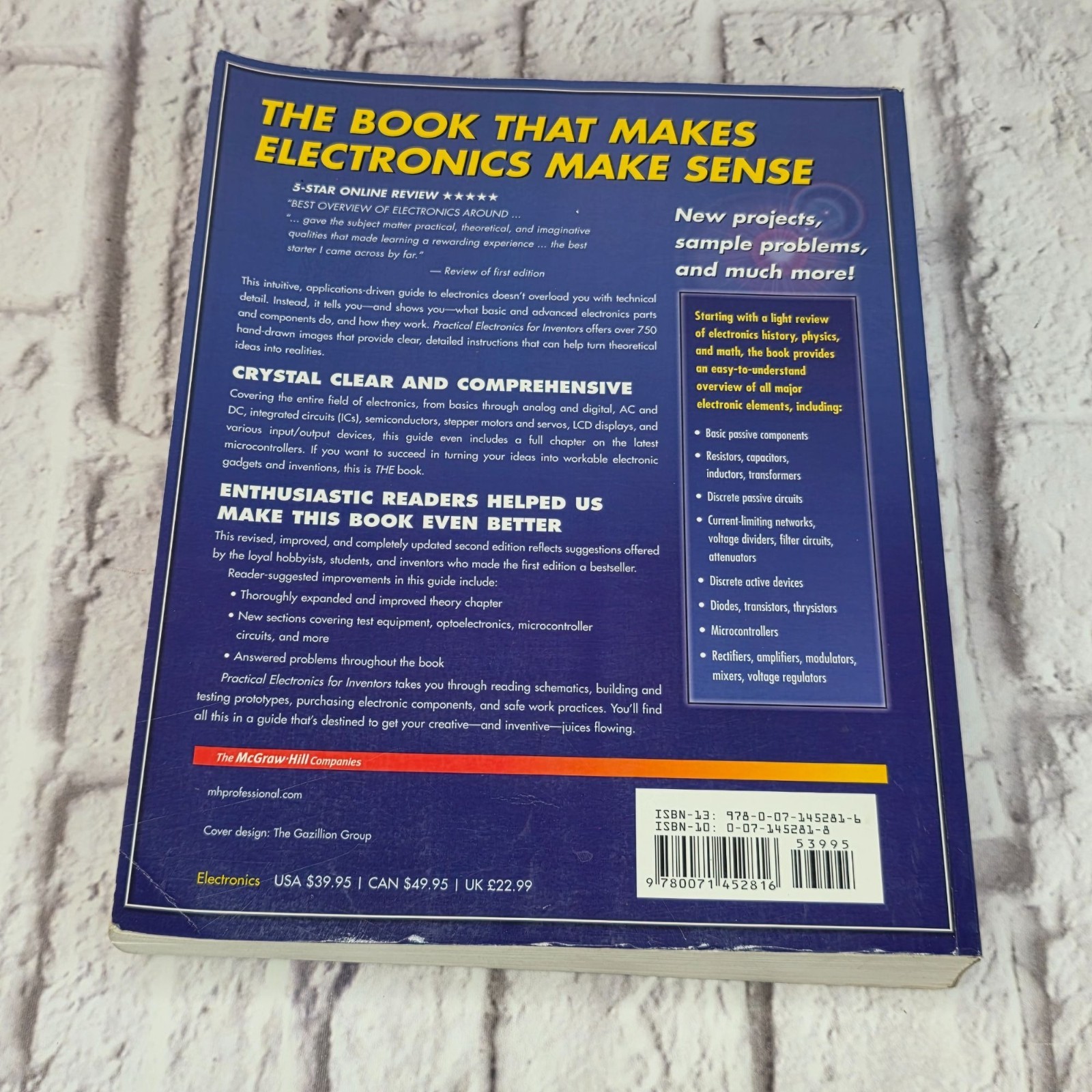 Practical Electronics For Inventors 2nd Edition By Paul Scherz Paperback