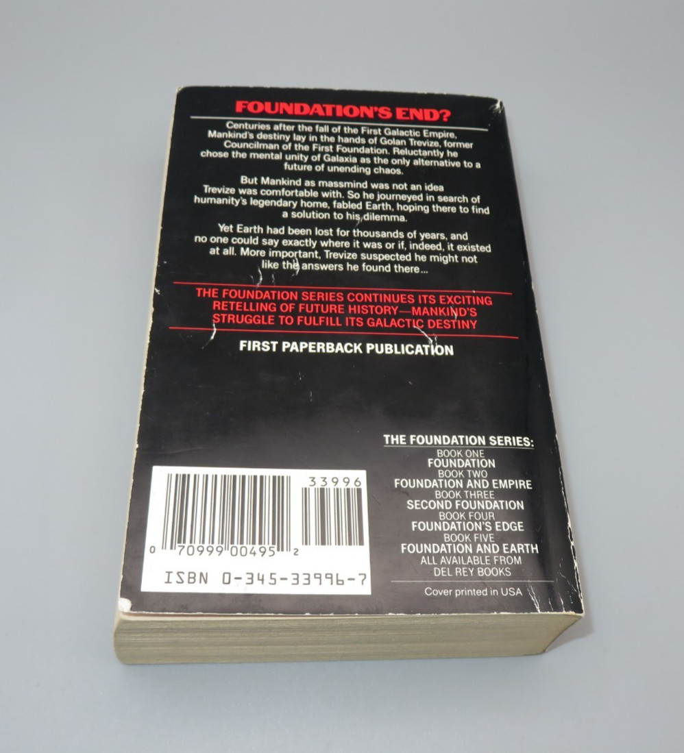 # 5 Foundation and Earth by Isaac Asimov 1987 First edition paperback