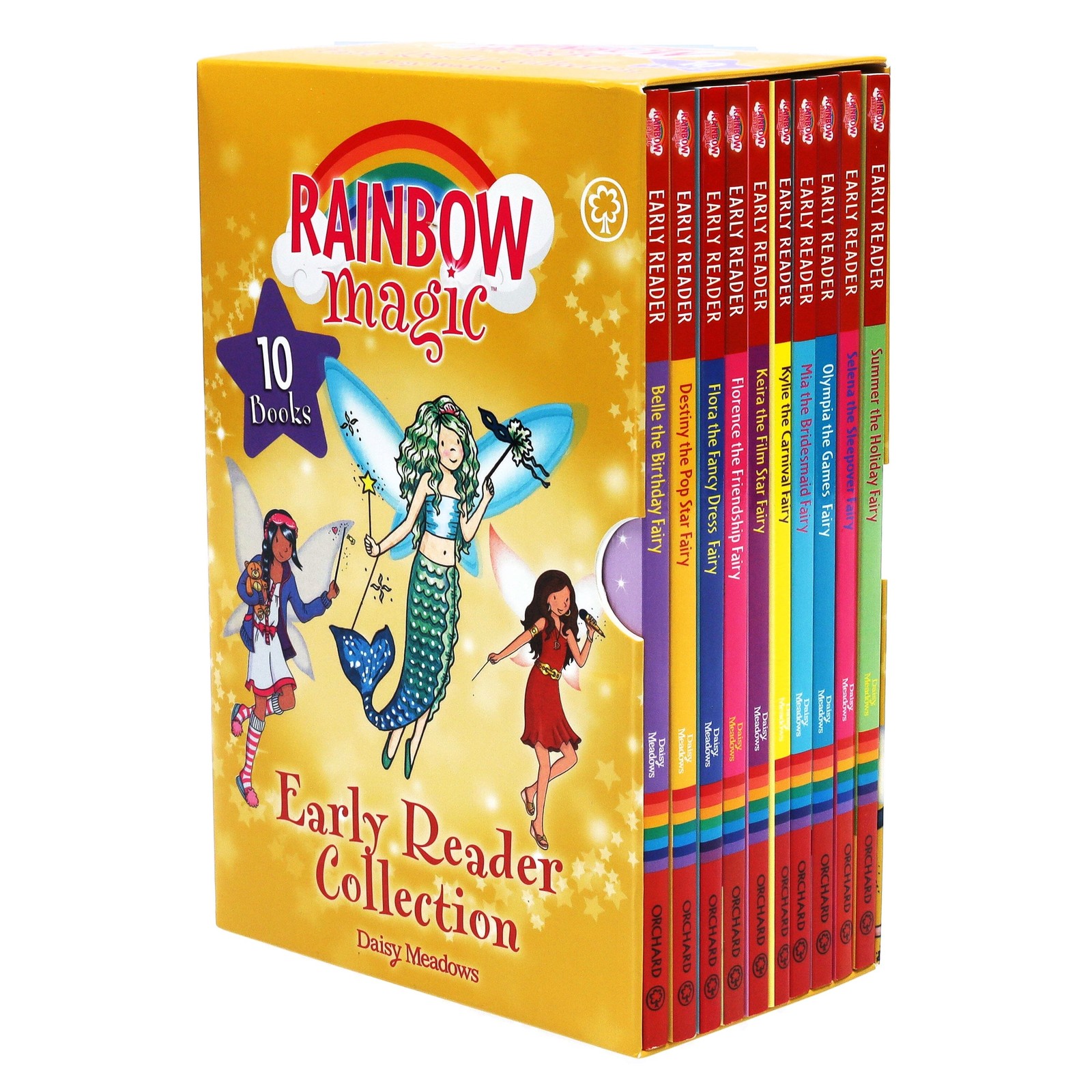 Rainbow Magic Early Reader By Daisy Meadows 10 Books Box Set – Ages 3+ – PB