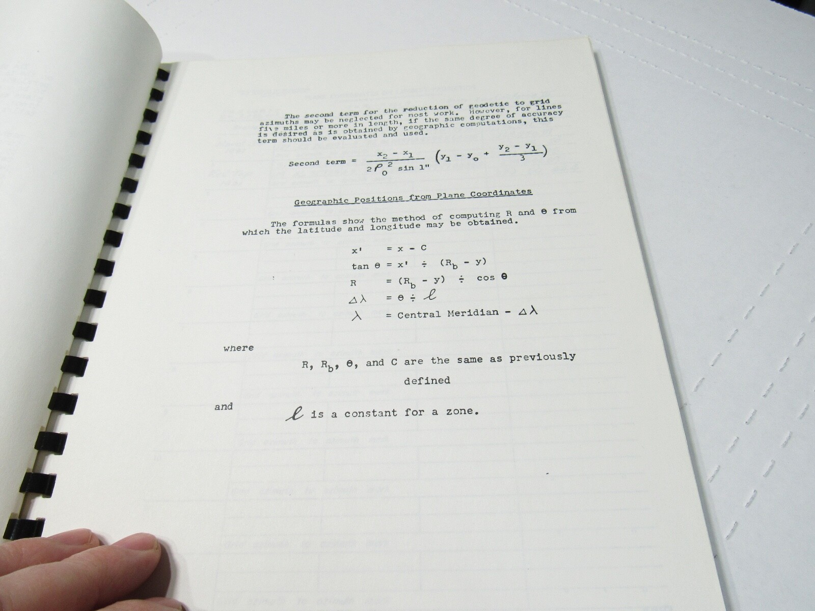 1978 Dept Commerce Plane Coordinate Projection Tables California
