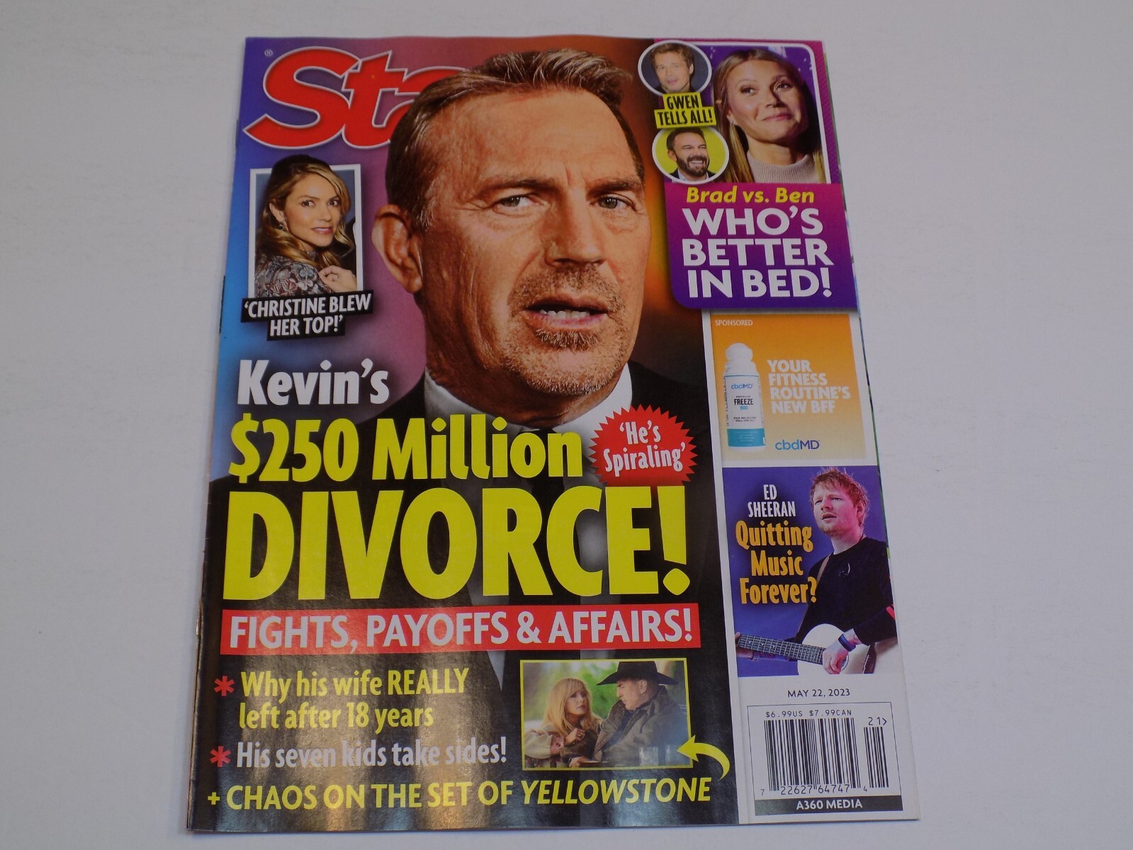 Star Magazine May 22 2023 Kevin Costner Gwyneth Paltrow Brad Pitt vs Ben Affleck