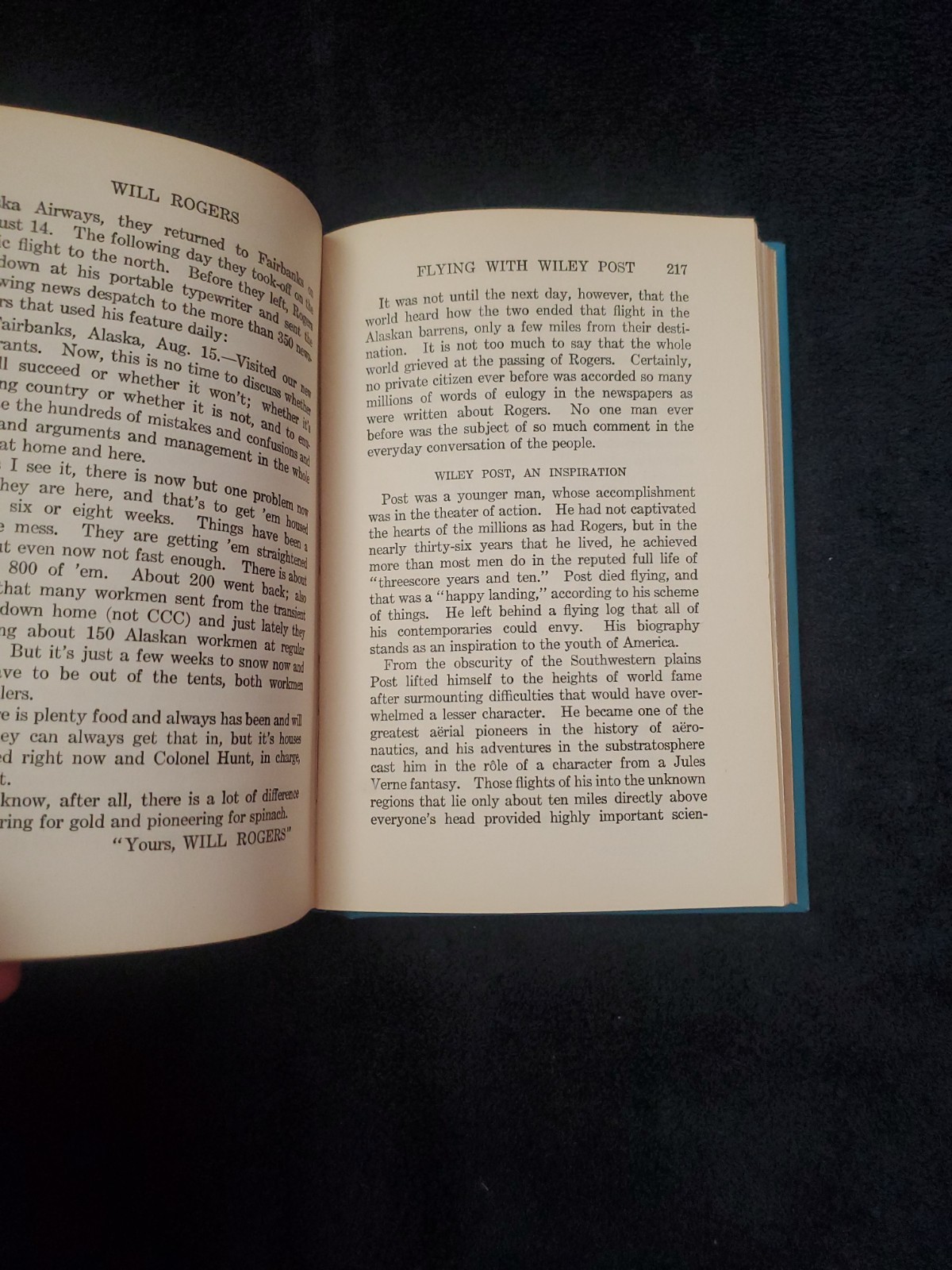 Vintage 1935 Will Rogers – Ambassador of Good Will by P.J. O’Brien