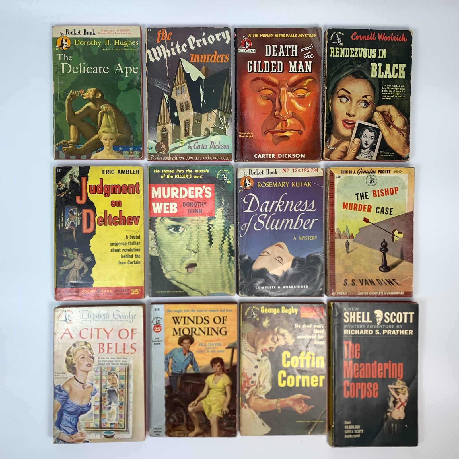 Vintage Pocket Book Paperbacks Majority 1940s A Few Newer (See Desc) – Lot of 20