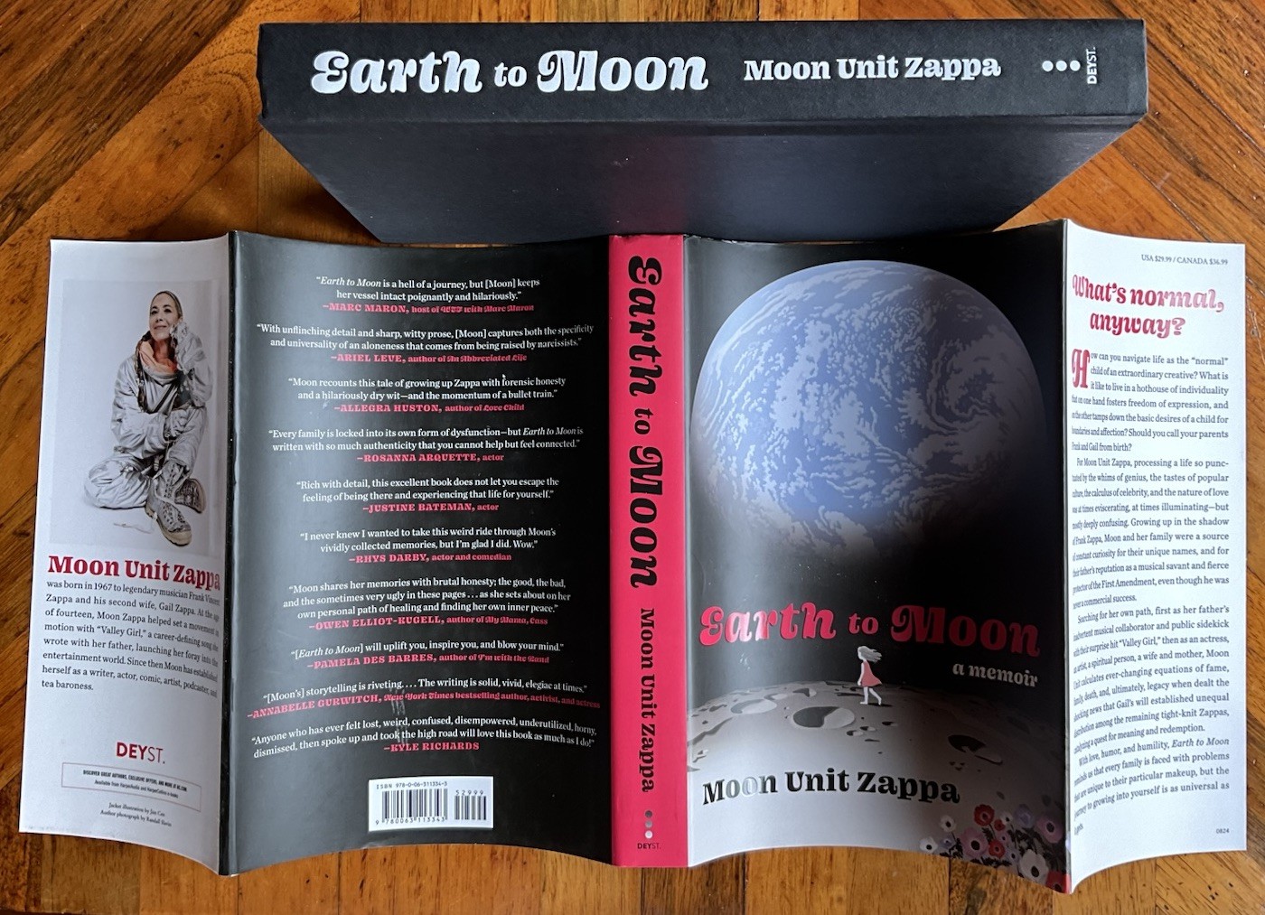 Moon Unit Zappa- Earth to Moon -Signed Unread 1st/1st HC/DJ+Card & Sticker! 2024