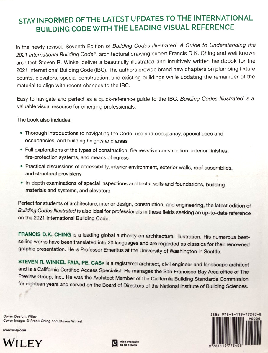 Building Codes Illustrated:Gde to Understanding 2021 International Building Code