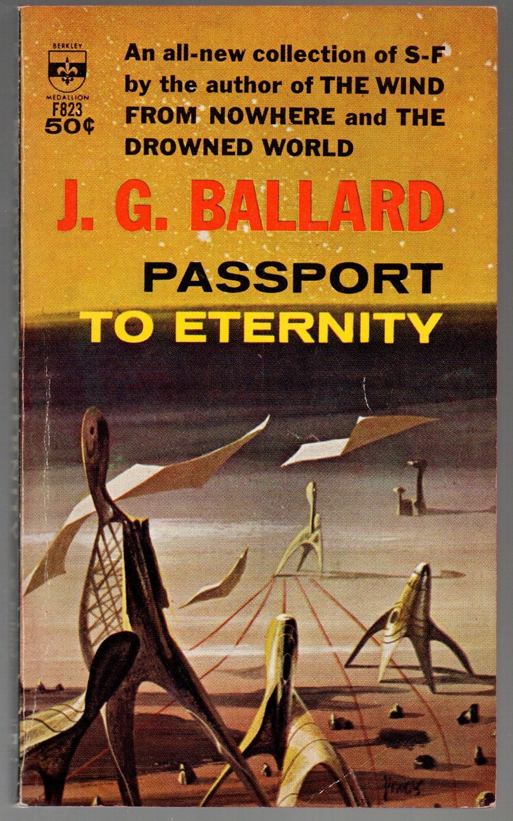 Passport to Eternity J.G. BALLARD Berkley Medallion F823 1963 Richard Powers 1st