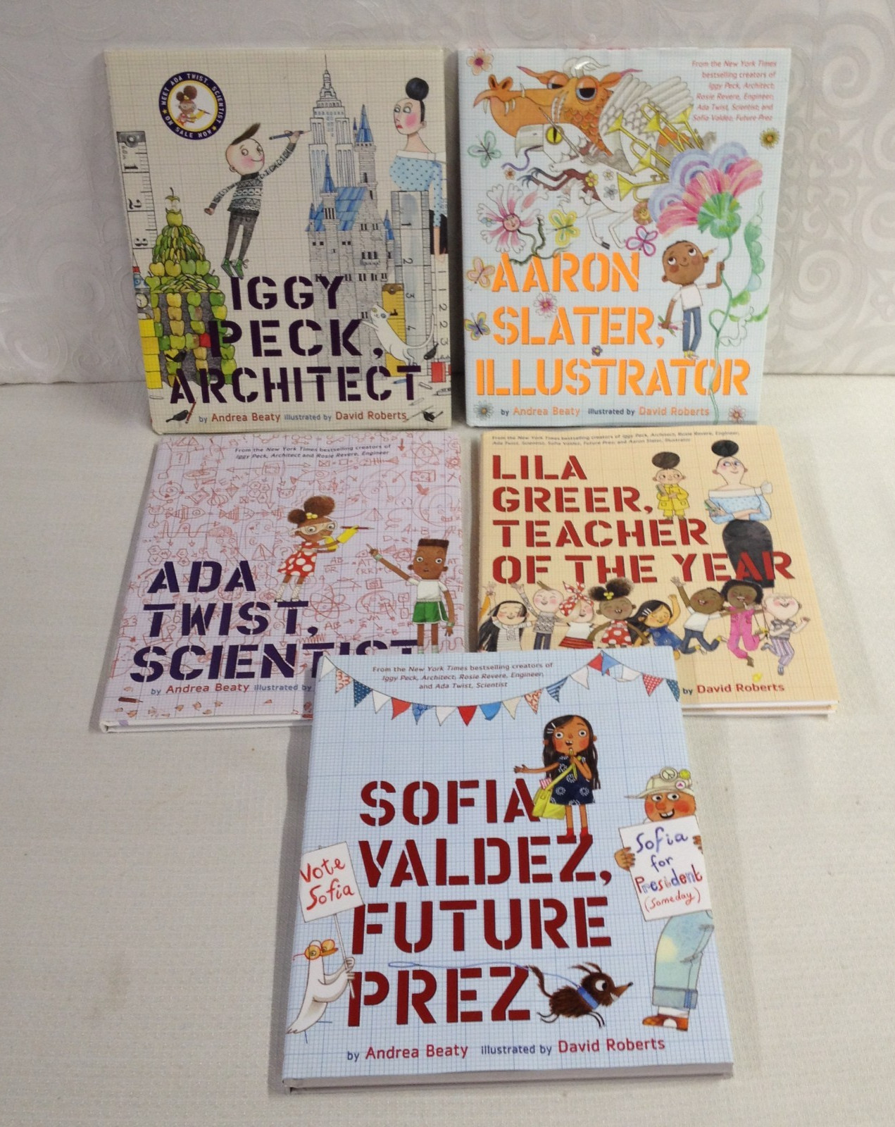 Lot of 5 STEM Picture Books by Andrea Beaty – Various Titles – Very Good!