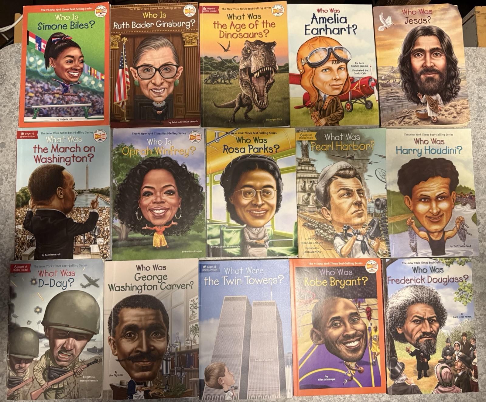 Lot Of 15 Who What Where Was Children’s Biography Books WhoHQ