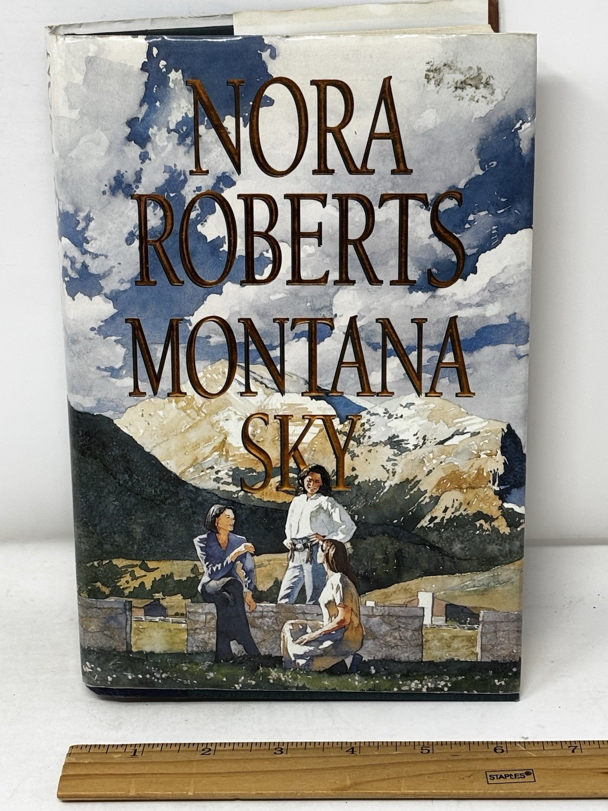 Montana Sky Nora Roberts 1996 VTG 440 pgs HC DJ 9 1/2 in x 6 1/4 in