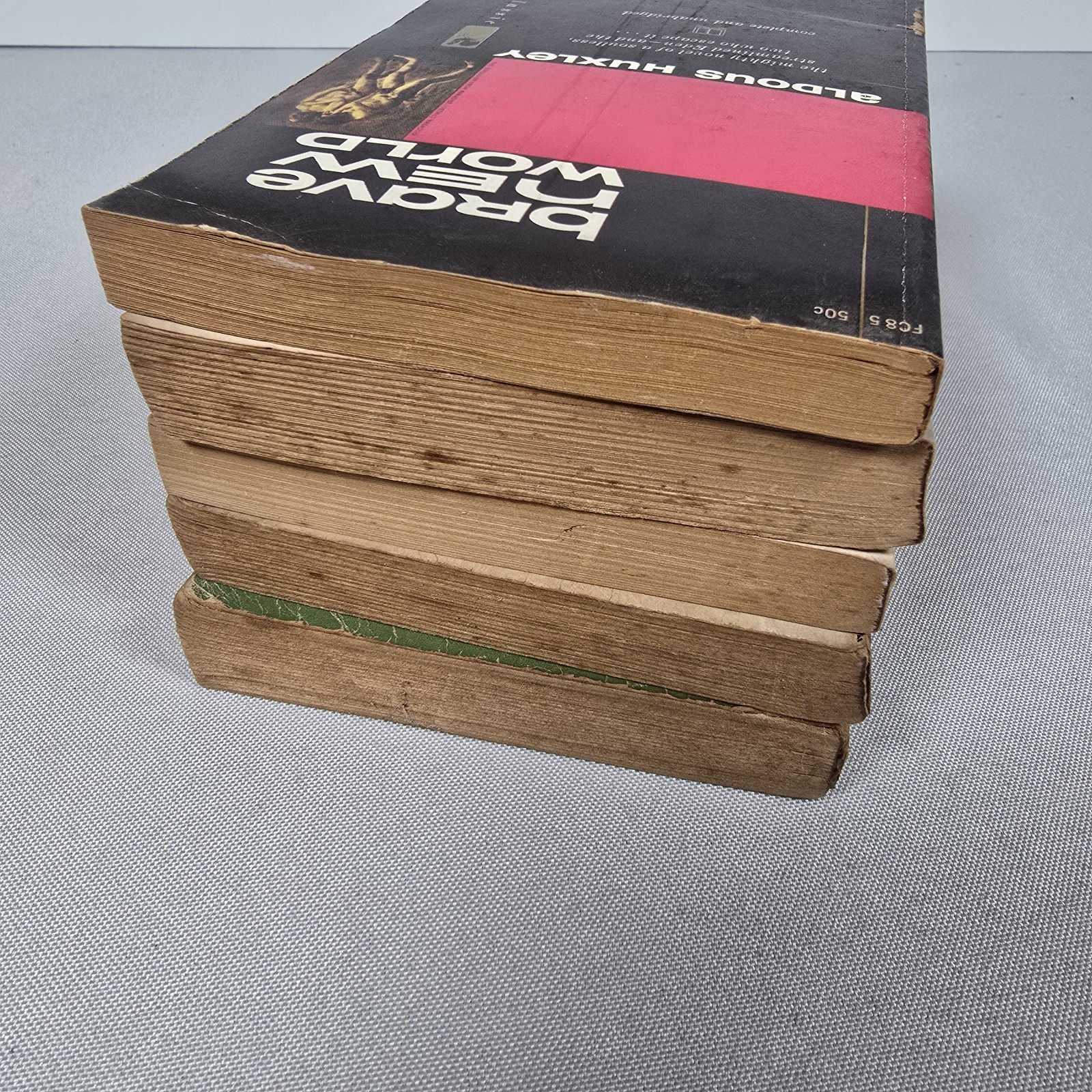 5 Vtg Bantam Paperback Classics: Green Mansions, Brave New World, Child Buyer +