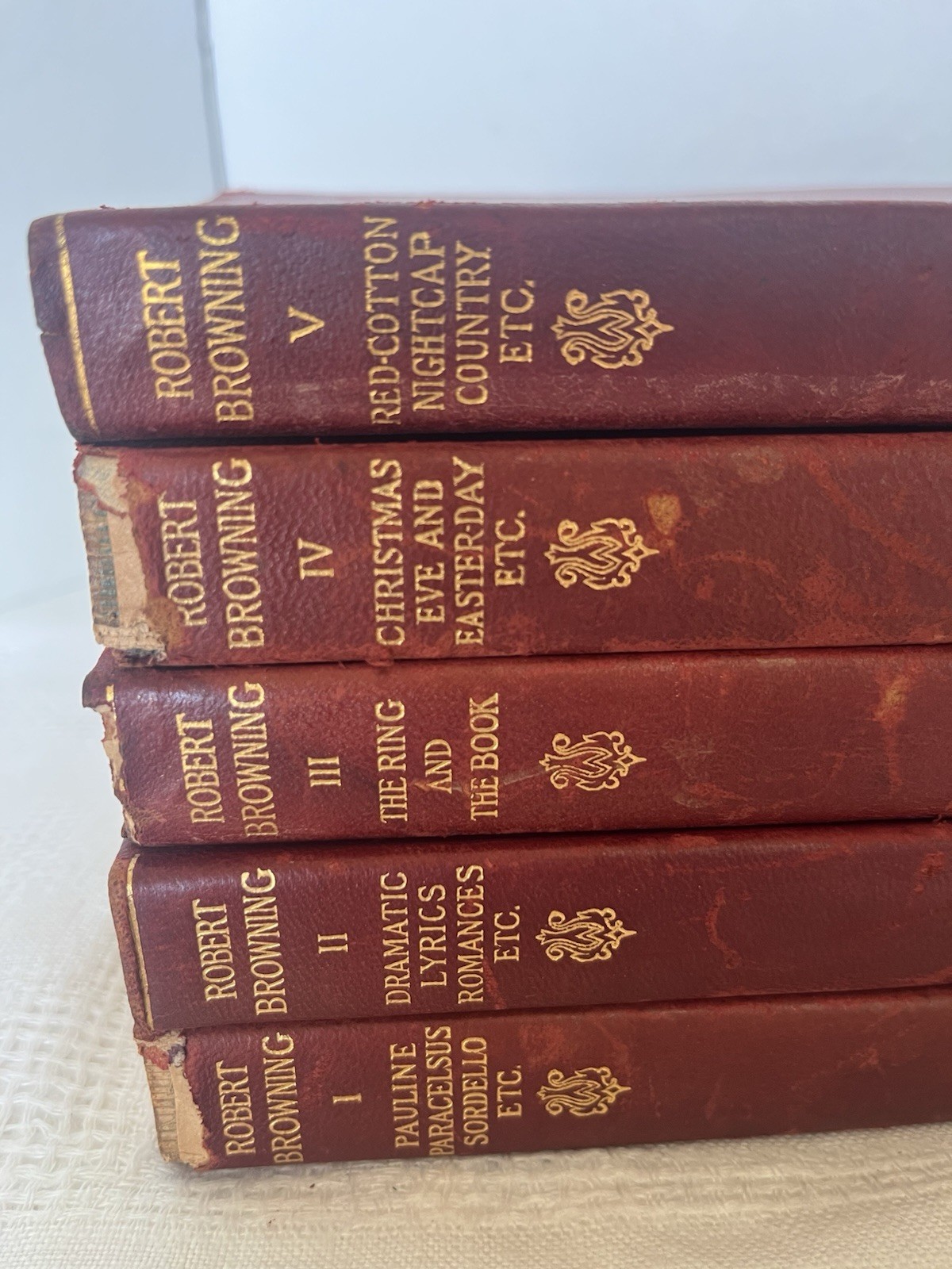 Robert Browning-Riverside Pocket Edition-Poetic and Dramatic Works Volumes I-V