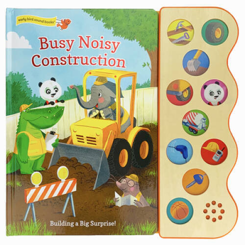 Busy Noisy Construction (Interactive 10-Button Early Bird Sound Books) – GOOD