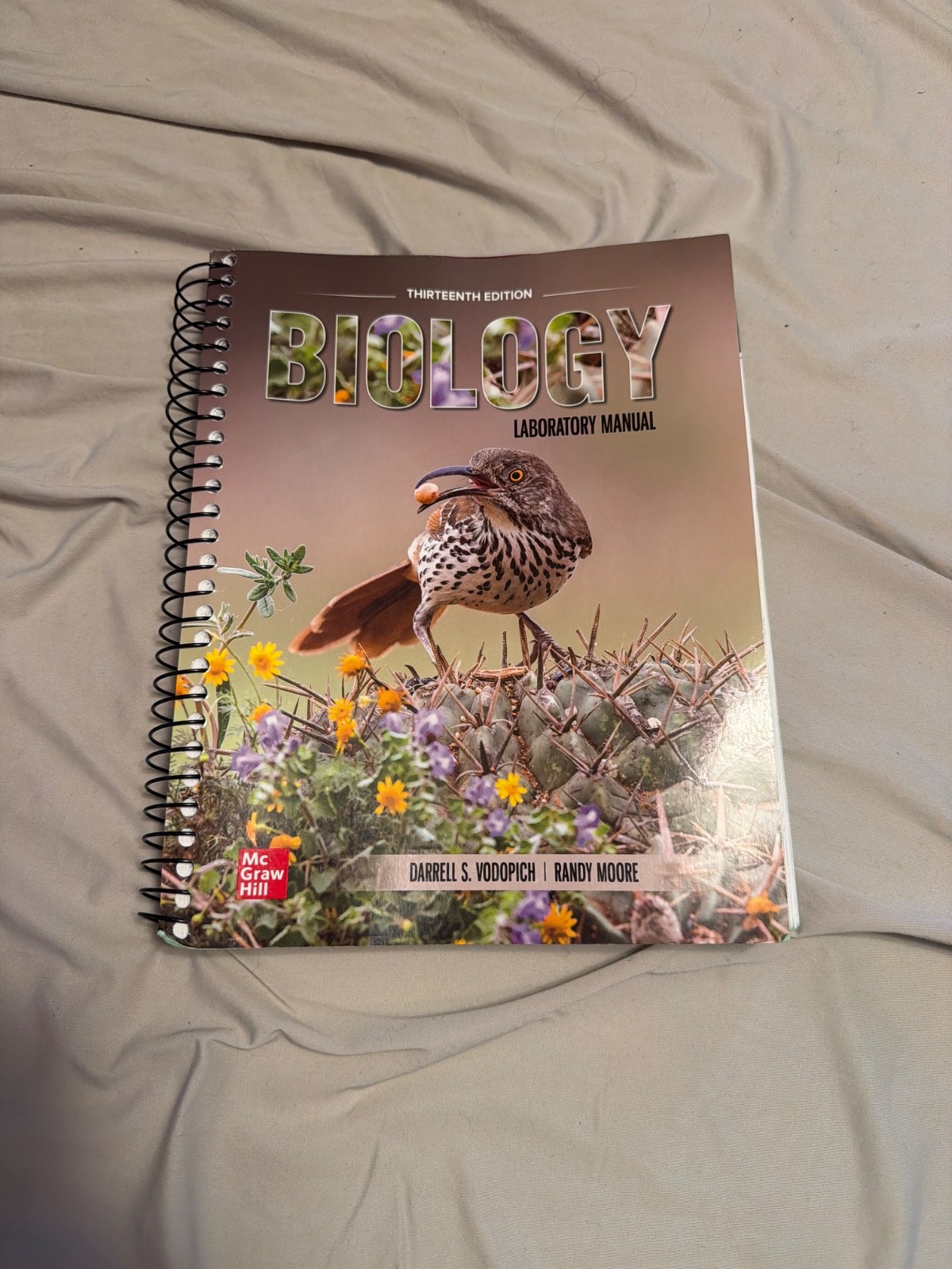 Biology Laboratory Manual by Randy Moore and Darrell S. Vodopich (2022, Spiral)