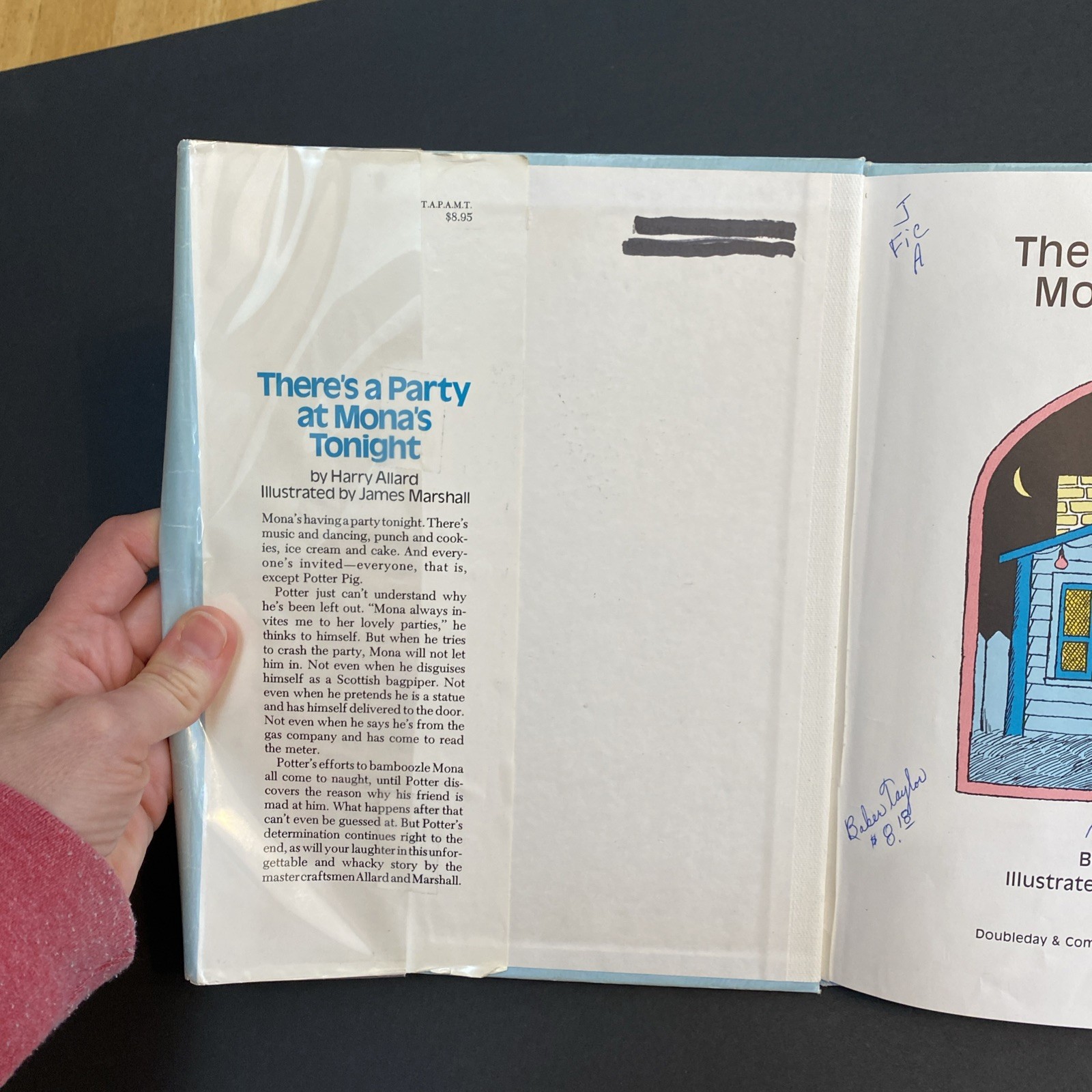 There’s a Party at Mona’s Tonight by Harry Allard, first edition, ex-library