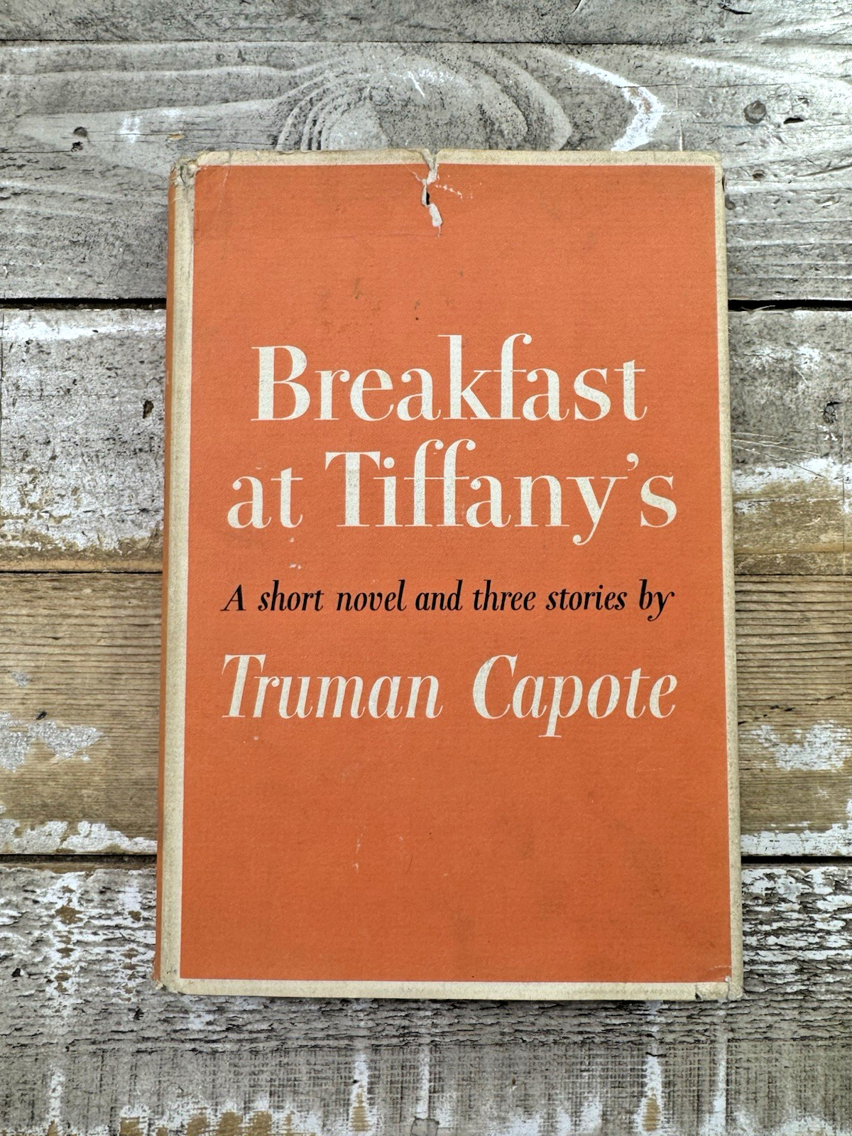 1958 Vintage Truman Capote Novel “Breakfast at Tiffany’s” Dust Jacket, 6th print