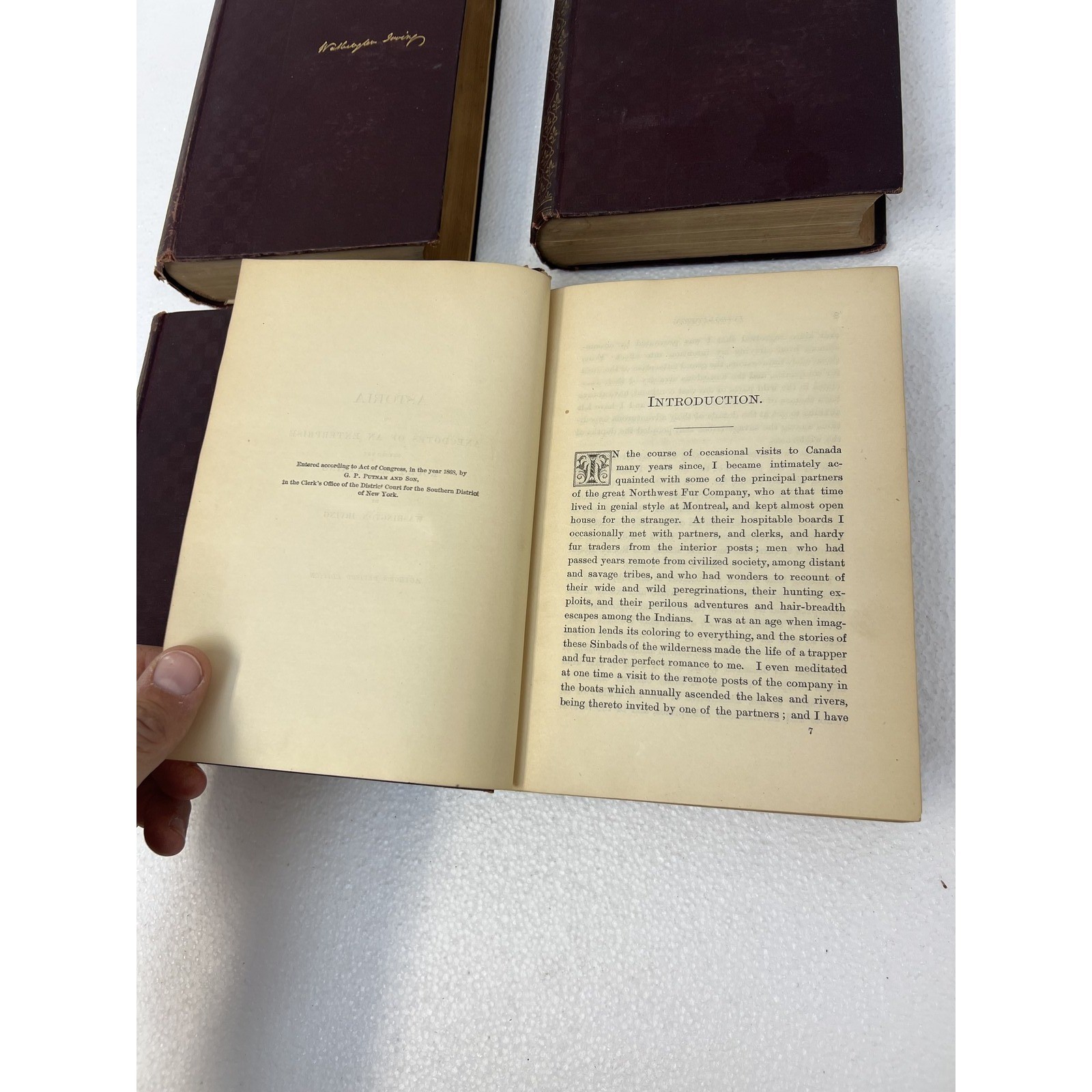 Washington Irving The Works Kinderhook Edition 1883 G.P. Putnam’s Sons 4 Vol Set