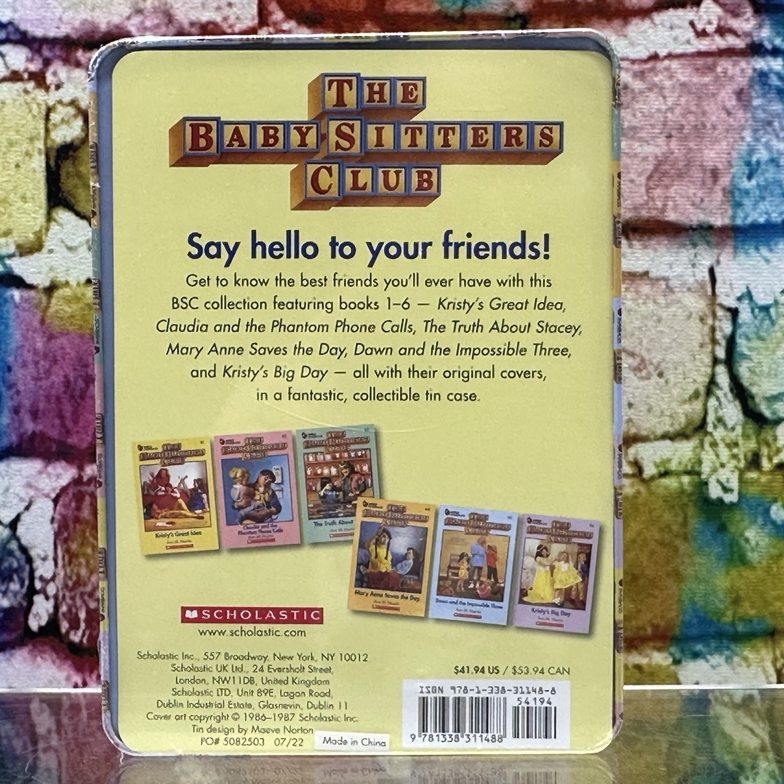 The Baby-Sitters Club Book Collection Retro Set by Ann M. Martin Tin Case NEW!
