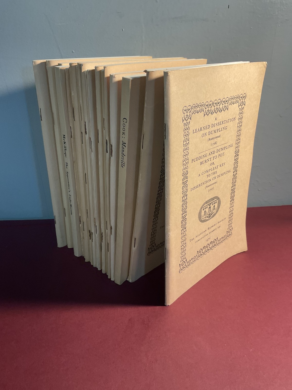 Augustan Reprint Society Collection Lot of 19 Literary Pamphlets 1967-1975