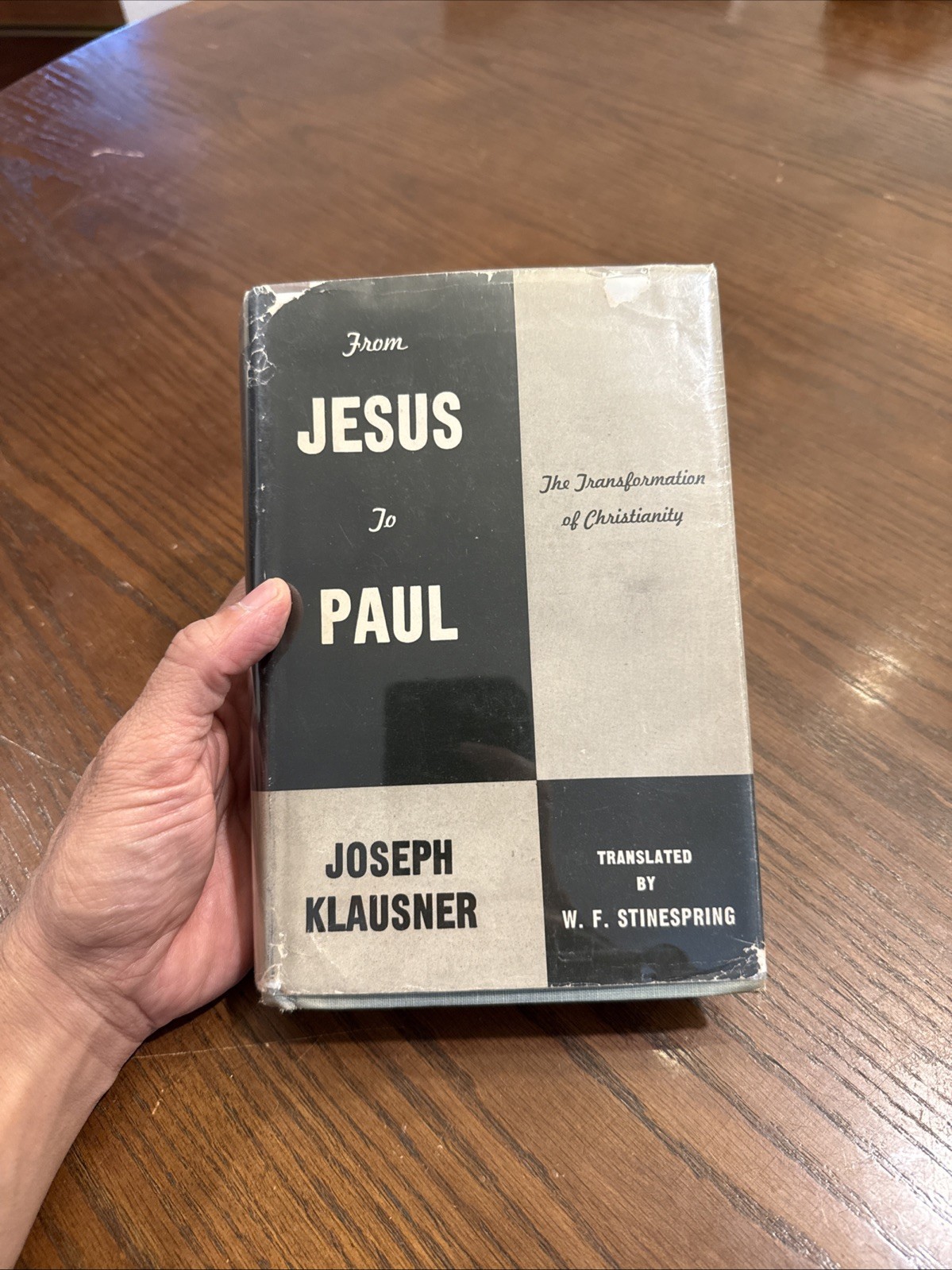 From Jesus to Paul by Joseph Klausner 1943 1st PRINTING Rare HB Book. Z6