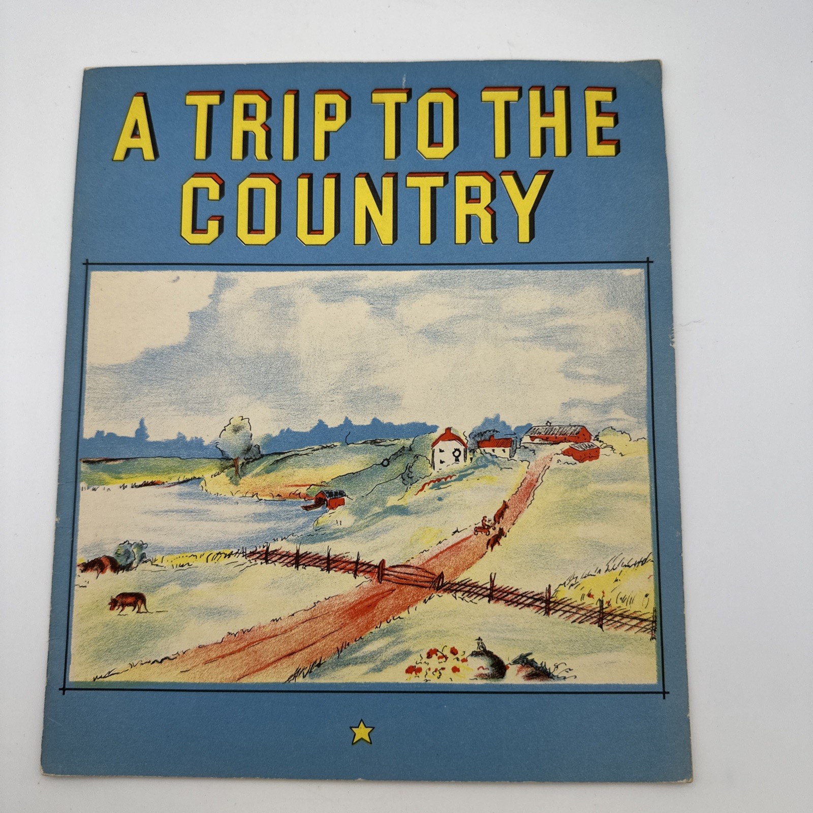 A Trip To The Country Vintage 1939 Childrens Picture Book Whitman Publishing
