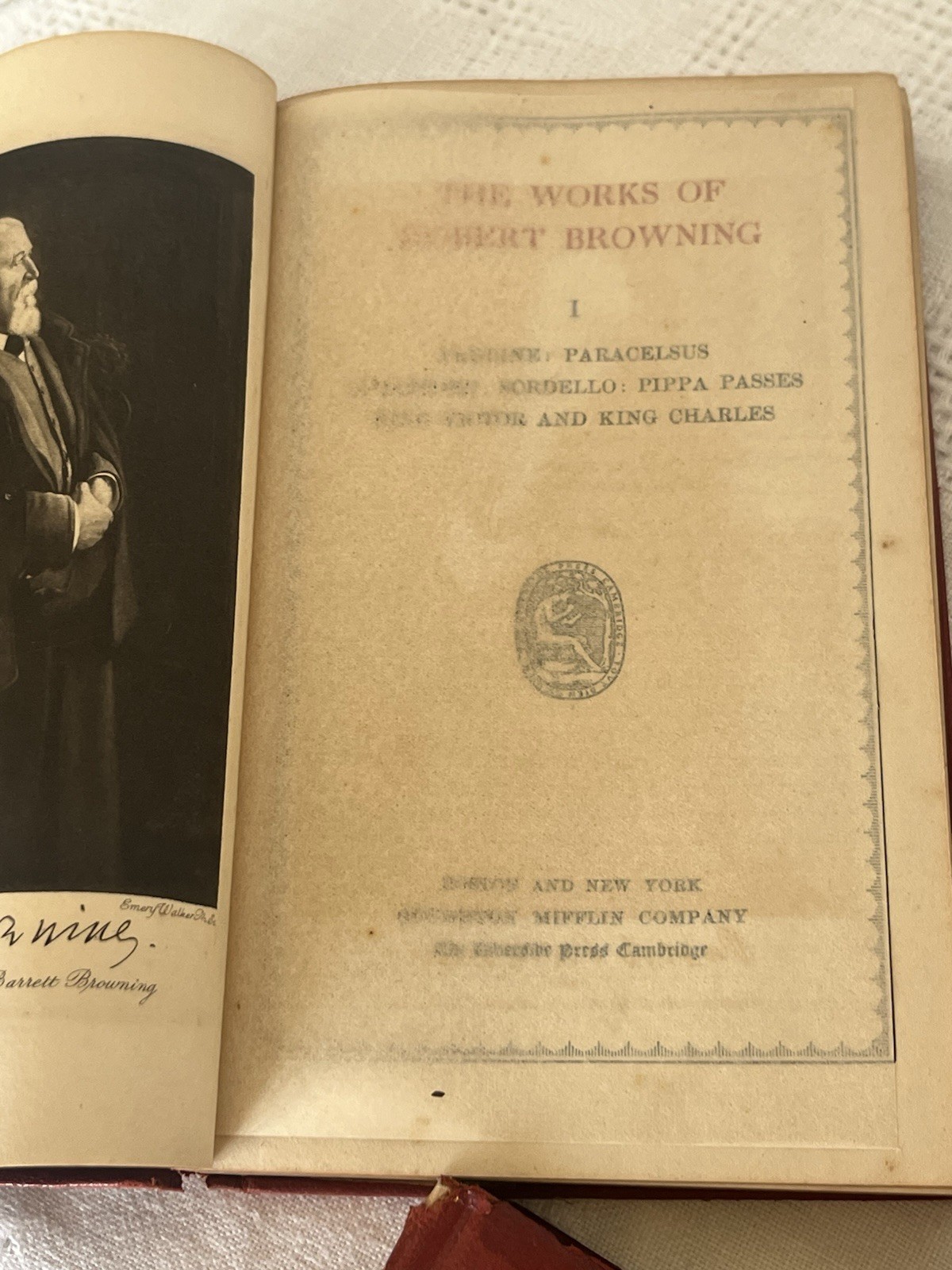Robert Browning-Riverside Pocket Edition-Poetic and Dramatic Works Volumes I-V