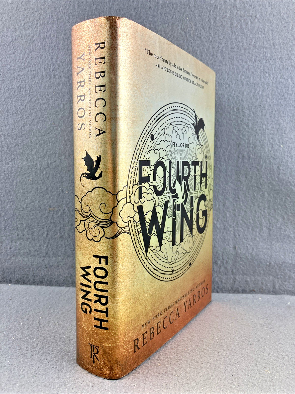Fourth Wing by Rebecca Yarros Hardcover Fantasy Novel Dragons VERY GOOD