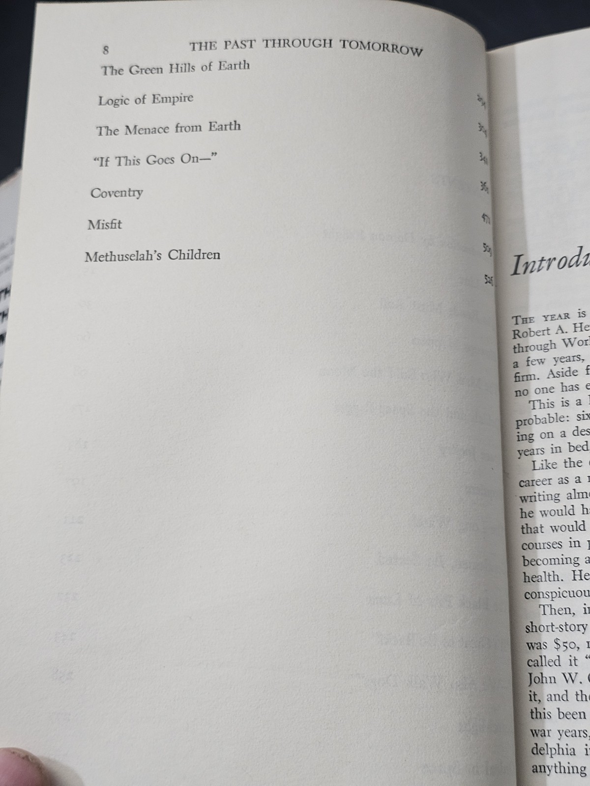1st / 5th – Robert E Heinlein – Future History Stories – HC/DJ – Book – 1966