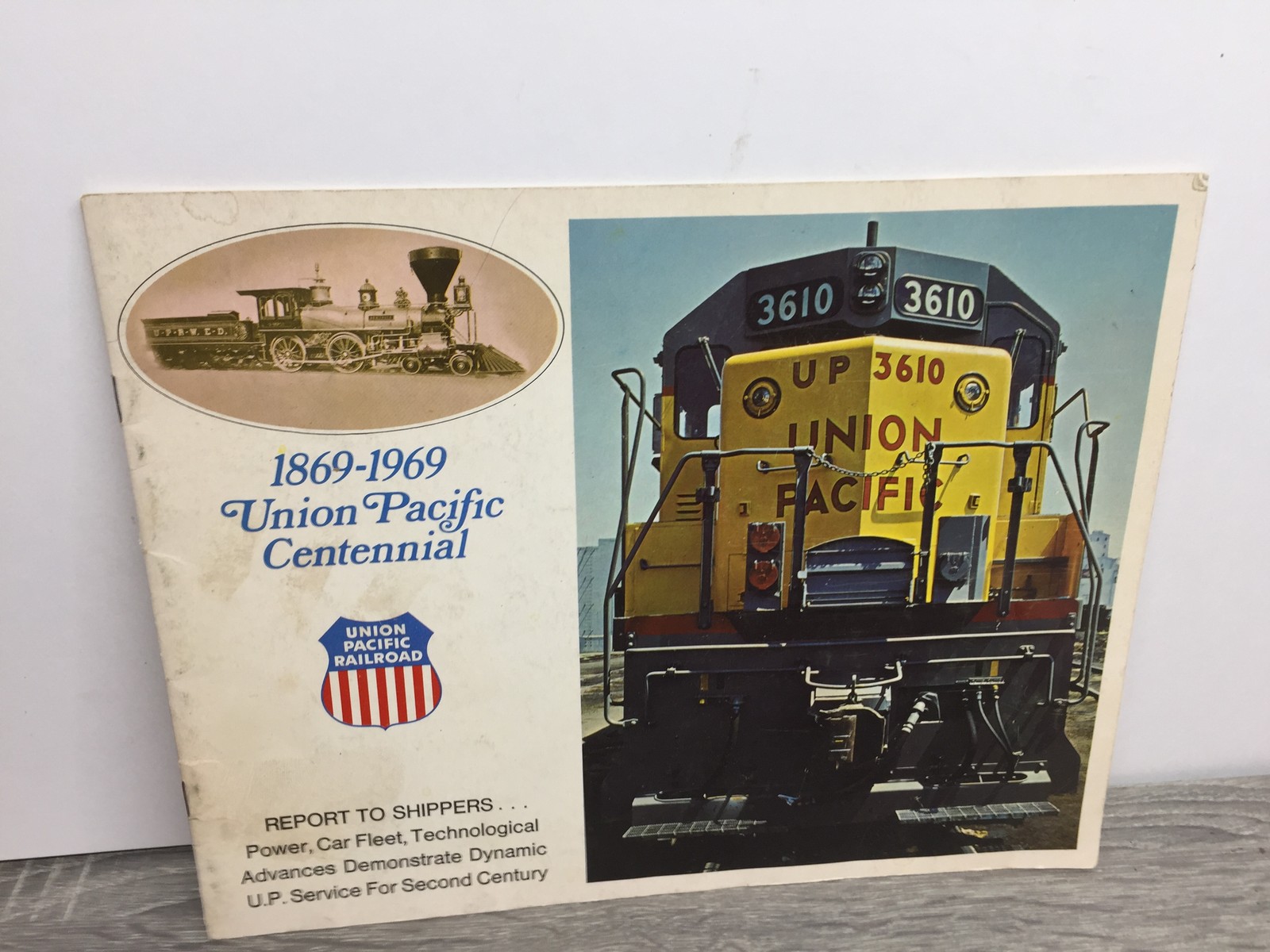 1869-1969 Union Pacific Centennial Railroad Report to Shippers Brochure