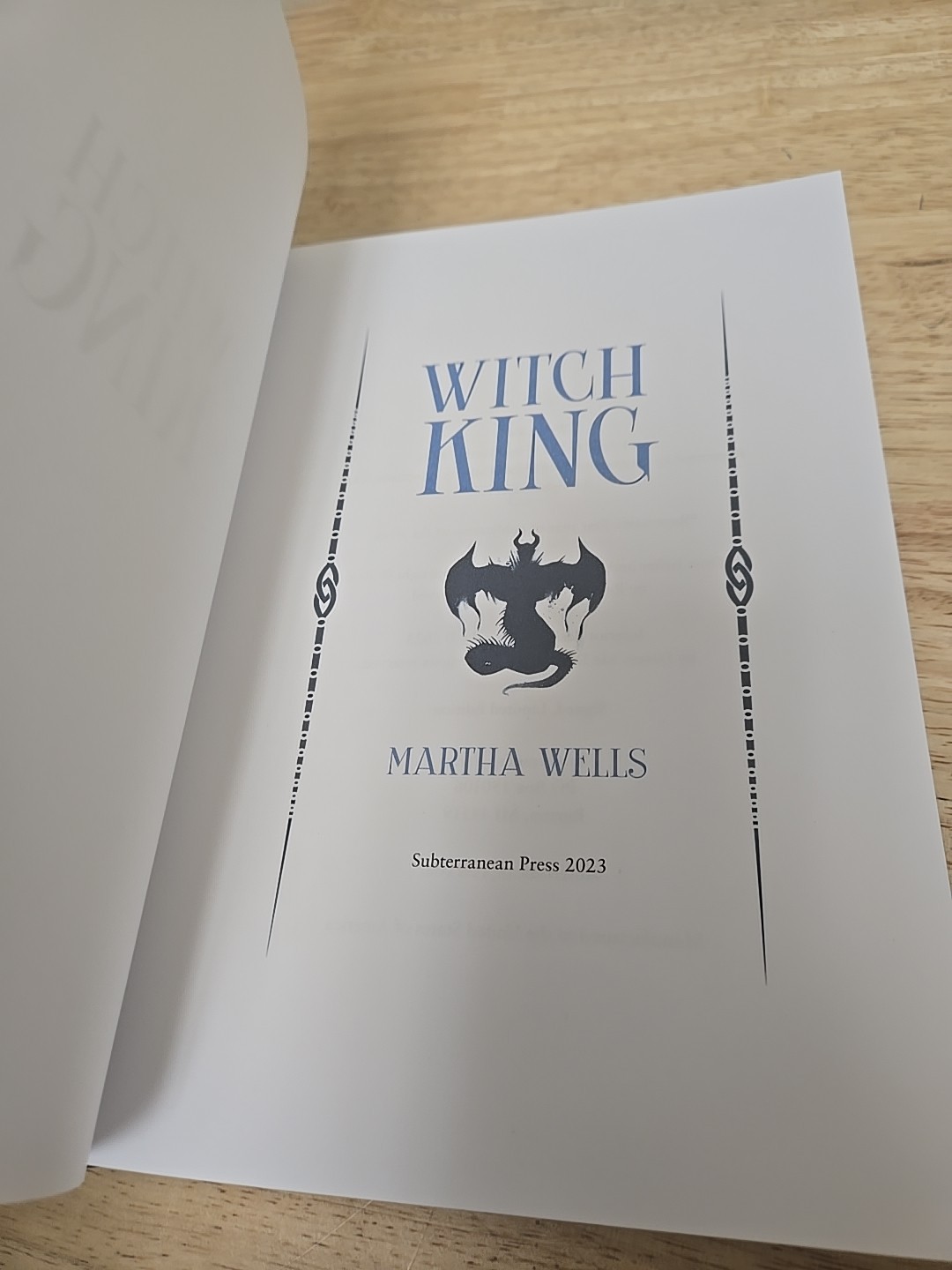Subterranean Press – Witch King By Martha Wells – Signed Limited Edition #31/500