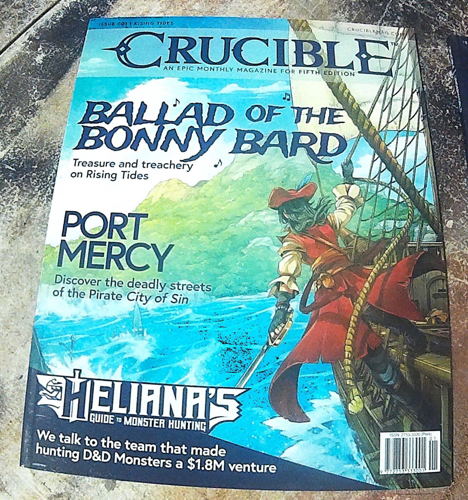 Crucible Magazines First Three Editions Near perfect shape.