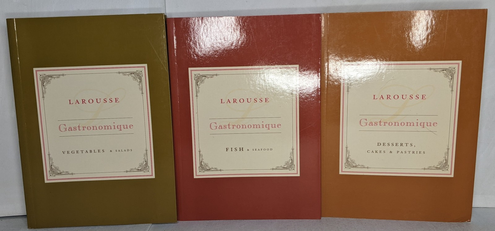 Larousse Gastronomique Recipe Collection: Veg/Salad+Fish/Seafood+Desserts Set VG