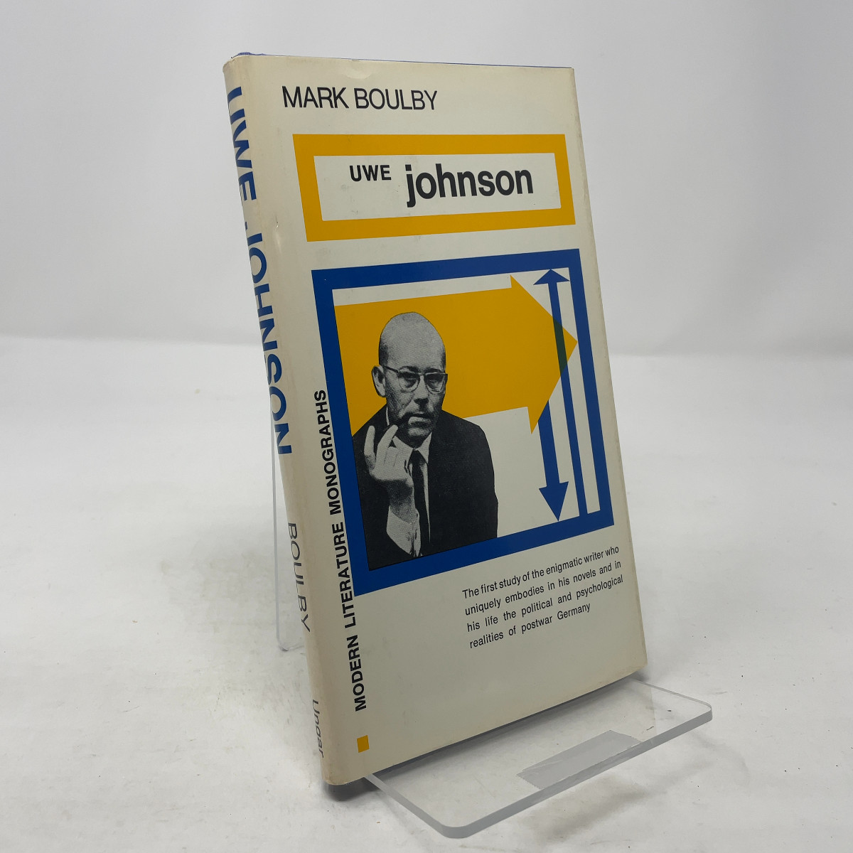 Uwe Johnson by Mark Boulby HC First Edition Very Good 1974